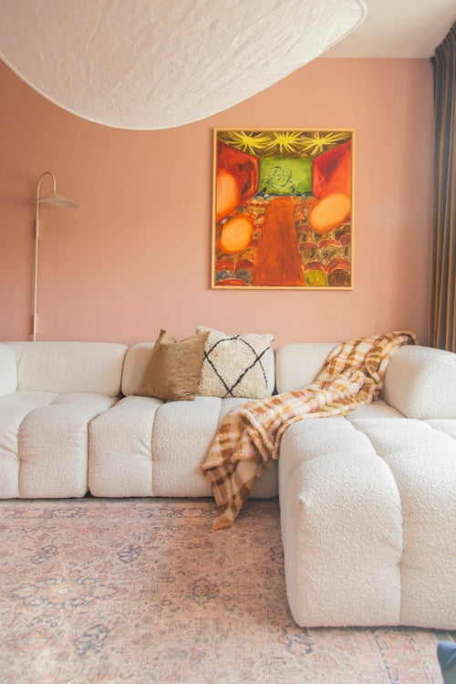 Interieur05 Vintage vloerkleed Sybil- groen/beige - 290 x 200 cm