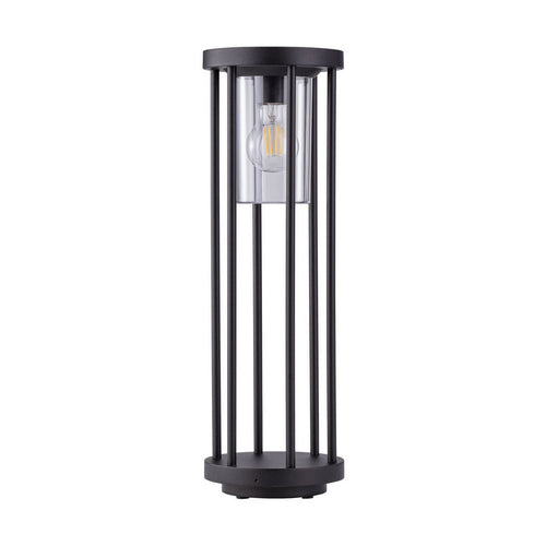 Nova Luce ELYSIUM 50 cm hoge, op de bovenkant te monteren buitenpaal, donker antraciet E27 1x12W IP65