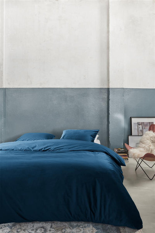 At Home by BeddingHouse dekbedovertrek Tender - 140x200/220 cm - blauw