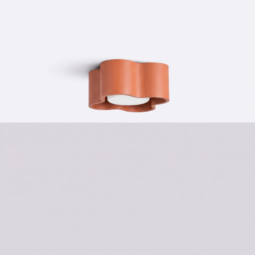 Sollux Lighting Plafondlamp OVIO 1 rode oker Gx53 - 12x12x6cm