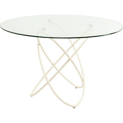 Kare Design Eettafel Molekular Ø120cm beige