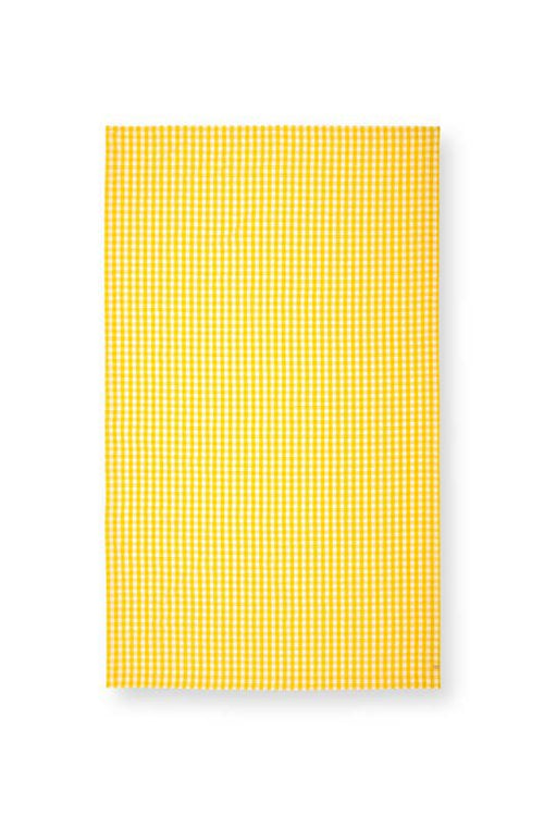 Pip Studio Tafelkleed - Check - 100% katoen - 160x250cm - Geel