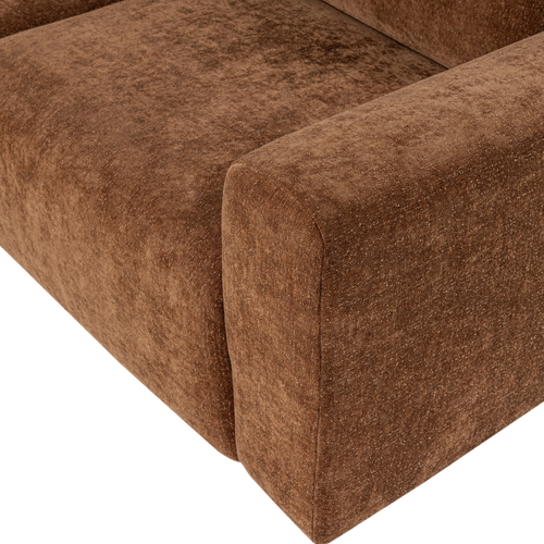 WOOOD 2-zits bank slub Umina - Chenille - Lichtbruin
