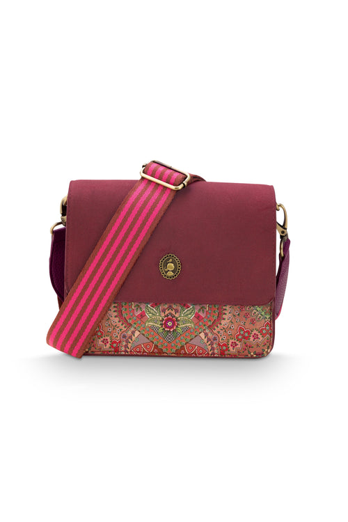 Pip Studio - Fenna Crossbody Tas Dames - Jabali - Rood - 19x6x16cm - vtwonen shop