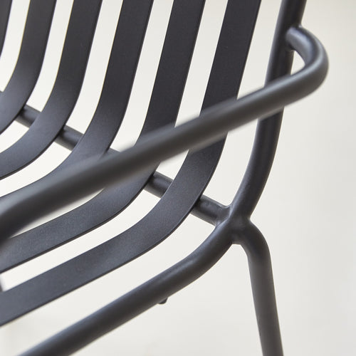 Tikamoon Zwarte metalen fauteuil - Zwart - vtwonen shop