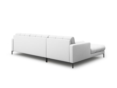 Cosmopolitan Design linker hoekbank Bali 5-zits, structurele stof, lichtgrijs - 185x293x75cm