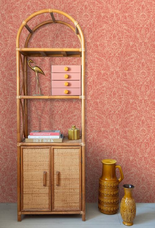 ESTAhome behang ornamenten zalm roze - 50 x 900 cm - 131617