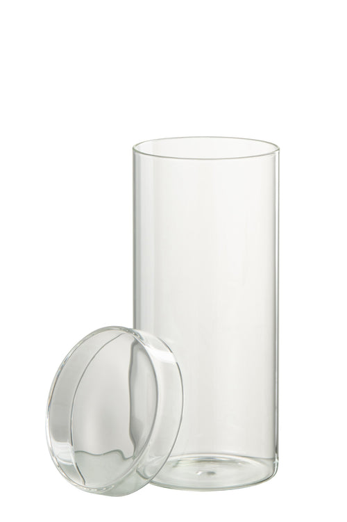 J-Line voorraadpot Lisa - glas - transparant - large