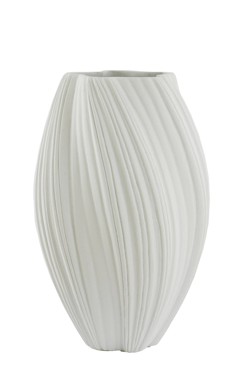 Light & Living vaas YATUNG - Ø52x81cm - wit - vtwonen shop