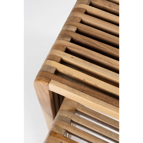 Housecraft Living Djia Salontafel Rechthoekig Teak Hout - Set van 2 - vtwonen shop