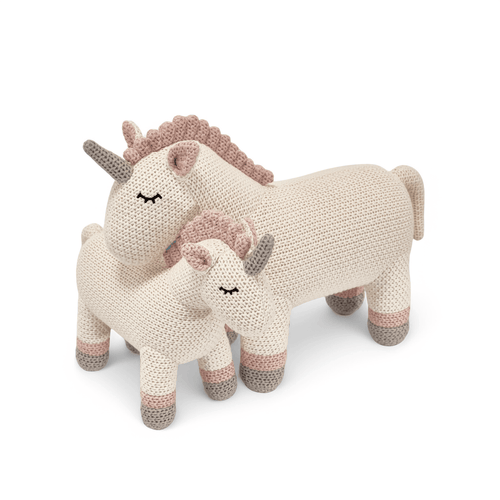 Pintado & Lacado knuffeldier Eenhoorn - wit - 46 cm
