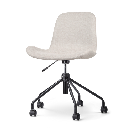 Nolon Nout-Fé Bureaustoel Beige - Stof - Zwart Onderstel
