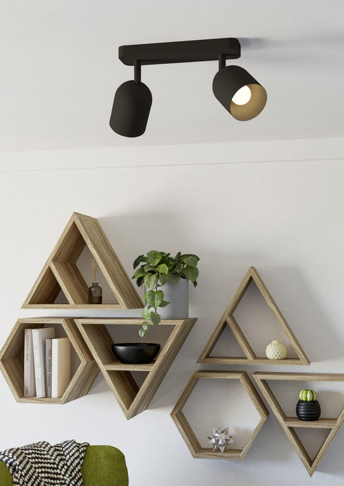 EGLO spot Tilston - 28 cm - zwart