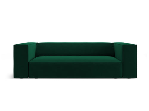 Cosmopolitan Design Bank Arendal 2-zits, flueel flessengroen - 102x180x70cm
