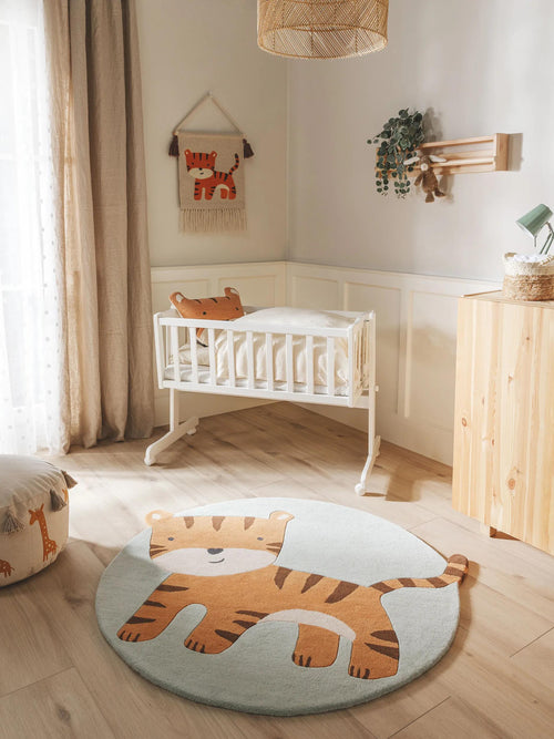 benuta kindervloerkleed Savannah - veelkleurig - 115x120 cm
