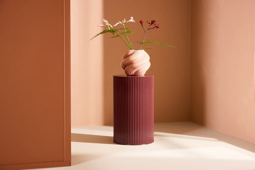 Rebellenclub Bijzettafel Graus - ¿31 cm - Bordeauxrood