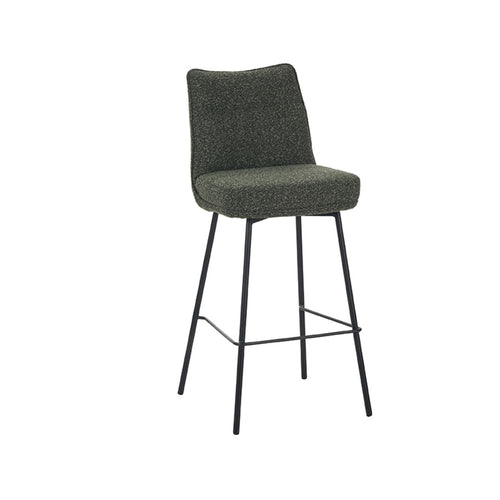 LABEL51 Barkruk Lennon - Donkergroen - Zithoogte 78cm - Set van 2 - vtwonen shop