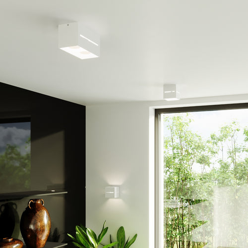 Sollux Lighting Wandlamp LOBO MAXI wit - 20x12x10cm