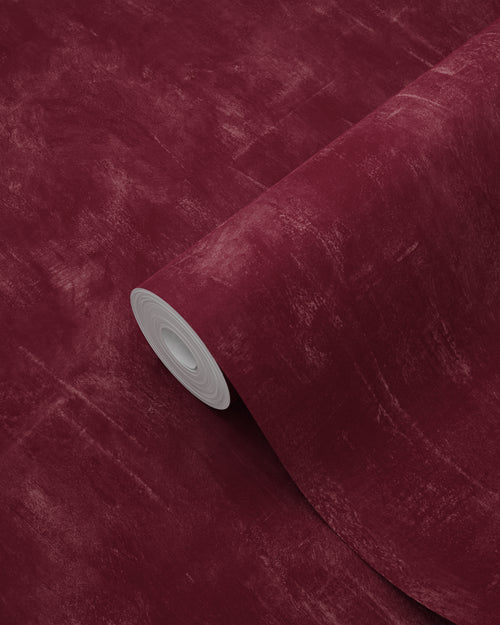 ESTAhome behang geschilderd effect bordeaux rood - 0,53 x 10,05 m - 148724 - vtwonen shop