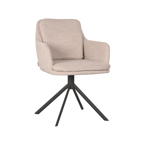 LABEL51 Eetkamerstoel Joy - Naturel Bouclé - Zithoogte 49cm - vtwonen shop