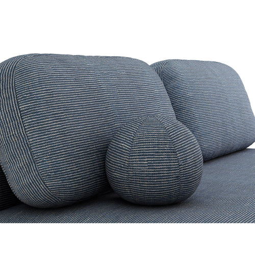 Cosmopolitan Design - Slaapbank met opbergdoos Sophia 3-zits, structurele stof grijsbruine mix - 110x202x89cm