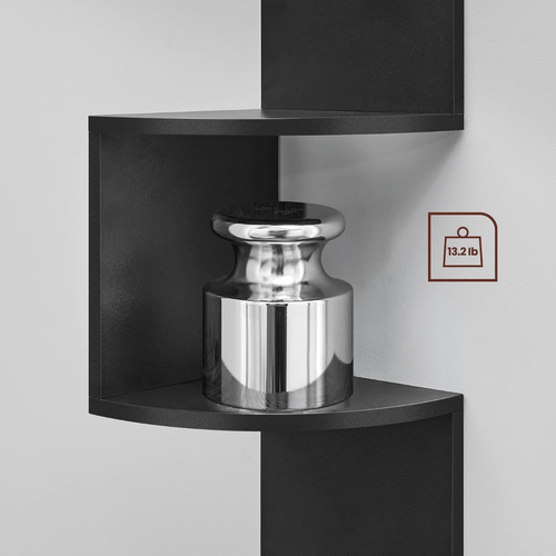 Furnilux Wandrek Bolt - Boekenplank - Zwart - 19,5x19,5x123 cm - vtwonen shop