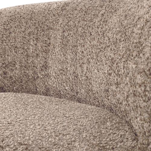WOOOD eetbank hoek met rugleuning Mojo Base - Wollig - Donkerzand - 83x80x80