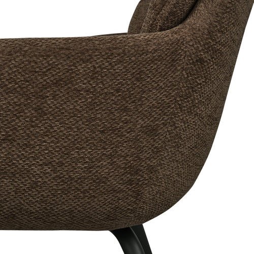 WOOOD eetkamerstoelen Runa - Polyester - Warm Bruin - Set van 6 - vtwonen shop