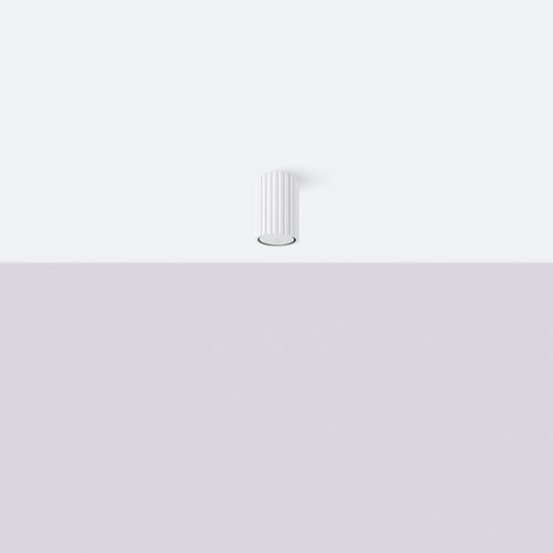 Sollux Lighting Plafondlamp KARBON 10 wit - 6,5x6,5x10cm