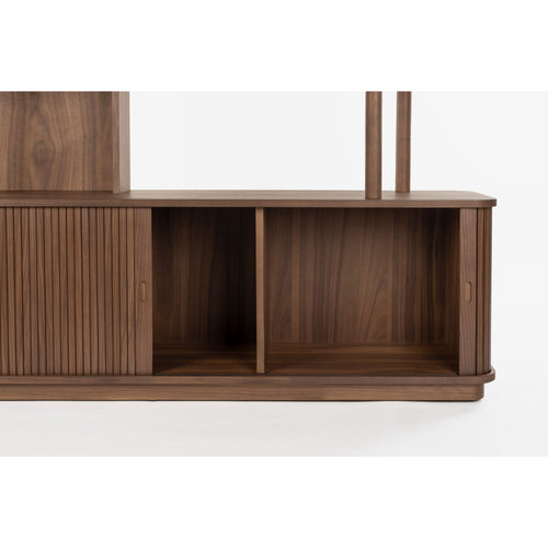 Zuiver Barbier Boekenkast/ Wandkast Walnoot - Bruin