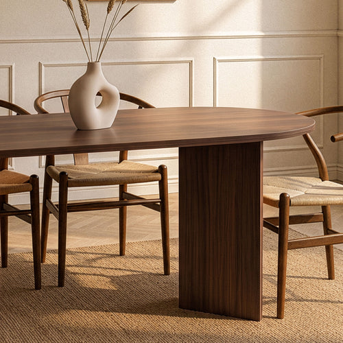 Calicosy - Eettafel met afgeronde randen SABLE - 89,5x180x75 cm