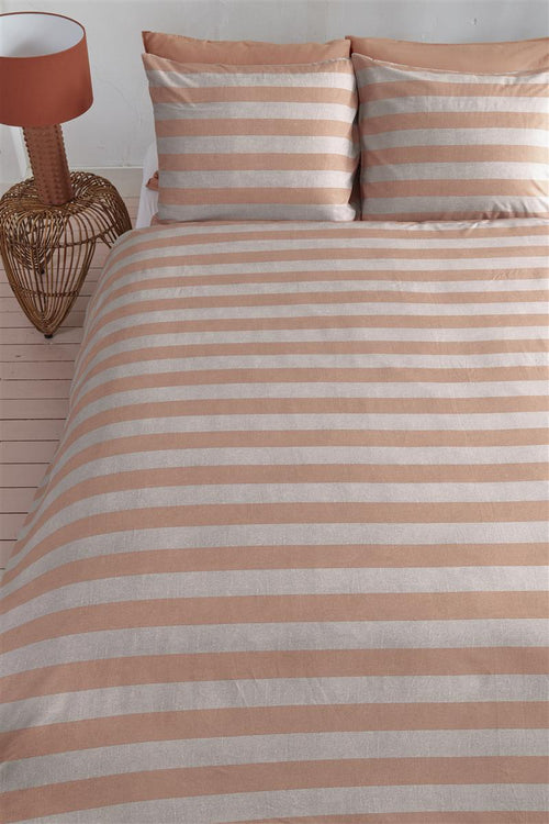 vtwonen dekbedovertrek Bold Stripe - 140x200/220 cm - pastel
