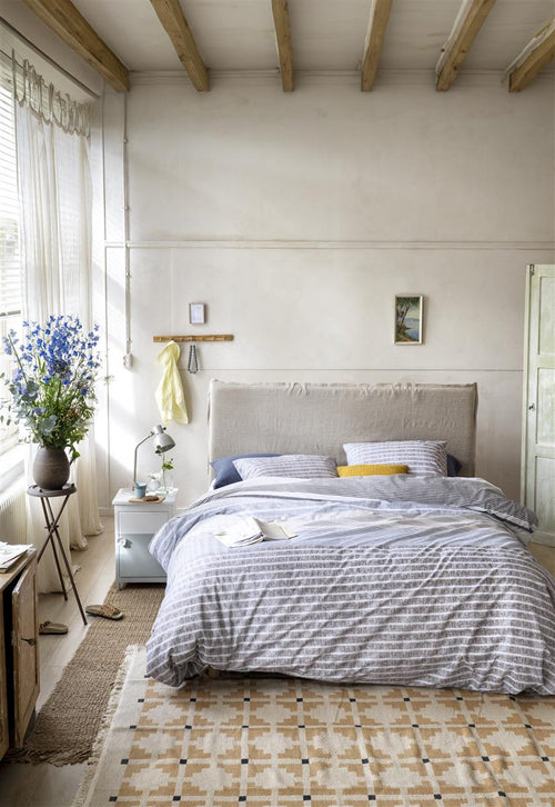 Ariadne at Home dekbedovertrek France - 140x200/220 cm - blauw - vtwonen shop