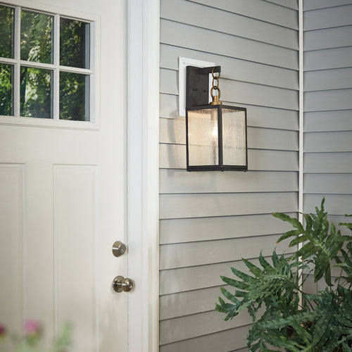 Elstead Kichler Lahden Outdoor Wandlantaarn Verweerd Zink, IP44