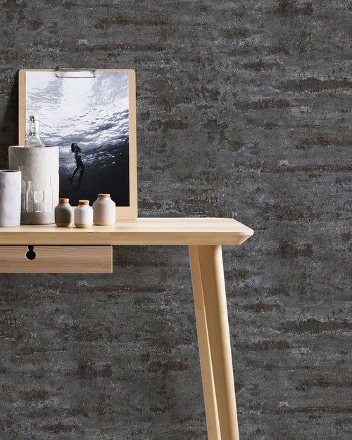 A.S. Création behang steen antraciet grijs - 53 cm x 10.05 m - AS-374154 - vtwonen shop