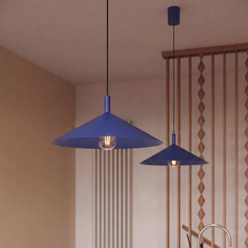 Sollux Lighting Hanglamp NOX 40 ultramarijn - 40x40x135cm