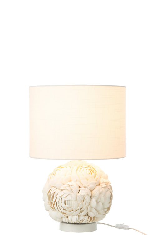 J-Line lamp - schelp - wit - small