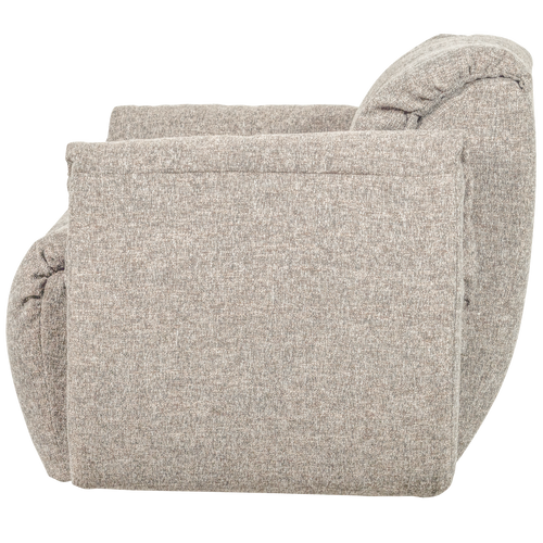 WOOOD draaifauteuil Baggy - Geweven Stof - Naturel Melange - 81x104x84 - vtwonen shop