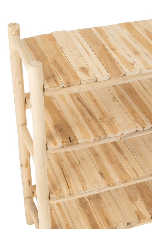 J-Line rek Ranch - hout - naturel