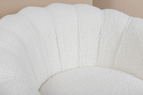 BRAM Fauteuil Ilora - Wit Teddy - vtwonen shop
