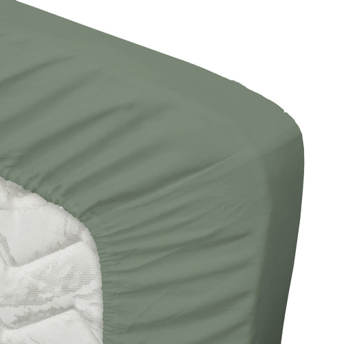 Ten Cate topper hoeslaken - 100% katoensatijn - 140x200 -  groen