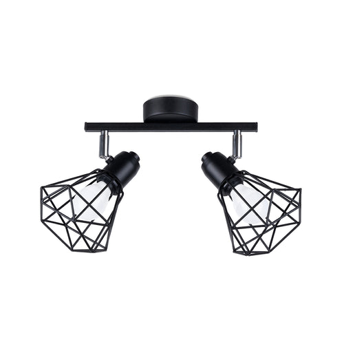Sollux Lighting Plafondlamp ARTEMIS 2 zwart - 31x17x19cm