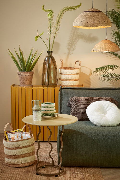 Mica Decorations Opbergmand - Set van 2 - H30 x Ø32 cm - Waterhyacint - Bruin - vtwonen shop