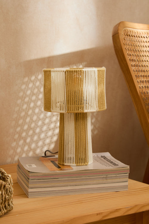 Calma House Tafellamp met CE-stekker Far - Beige - 23x15