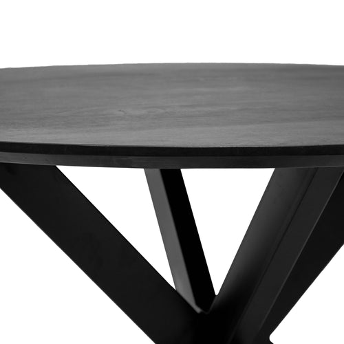 Kick eettafel Jake - 120cm - Zwart - vtwonen shop