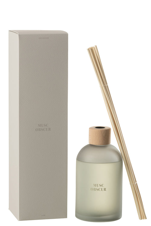 J-Line geurstokjes Accords Essentiels - Musc Obscur - blauw - 550 ml