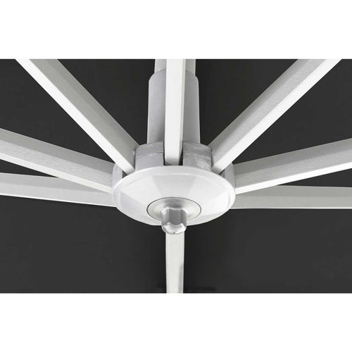 Garden Impressions zweefparasol Hawaii wit frame - zwart doek - 300x300 cm - vtwonen shop