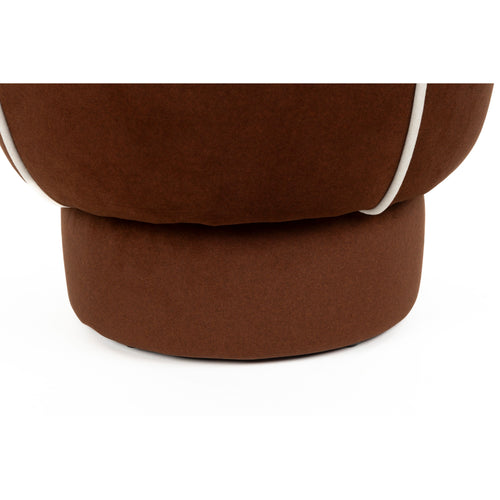 Housecraft Living Marina Poef Rond 45 cm Rood