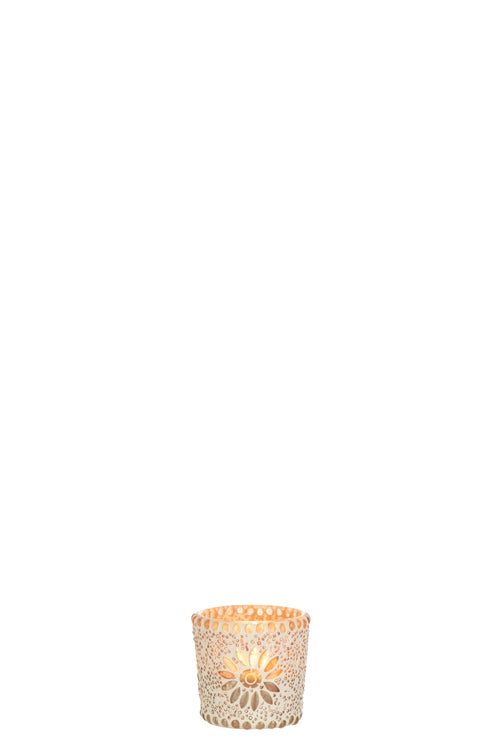 J-Line kaarshouder Bram Gespikkeld  - glas - small - 6 stuks - vtwonen shop