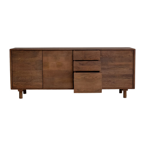 Giga Meubel Dressoir Carlien - Mangohout - Naturel - 200cm - vtwonen shop